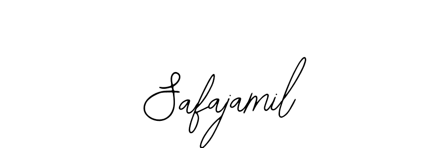 The best way (Bearetta-2O07w) to make a short signature is to pick only two or three words in your name. The name Safajamil include a total of six letters. For converting this name. Safajamil signature style 12 images and pictures png