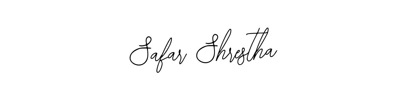 How to make Safar Shrestha name signature. Use Bearetta-2O07w style for creating short signs online. This is the latest handwritten sign. Safar Shrestha signature style 12 images and pictures png