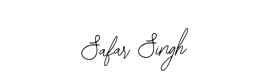 How to make Safar Singh name signature. Use Bearetta-2O07w style for creating short signs online. This is the latest handwritten sign. Safar Singh signature style 12 images and pictures png