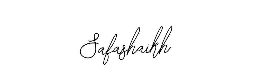 Use a signature maker to create a handwritten signature online. With this signature software, you can design (Bearetta-2O07w) your own signature for name Safashaikh. Safashaikh signature style 12 images and pictures png