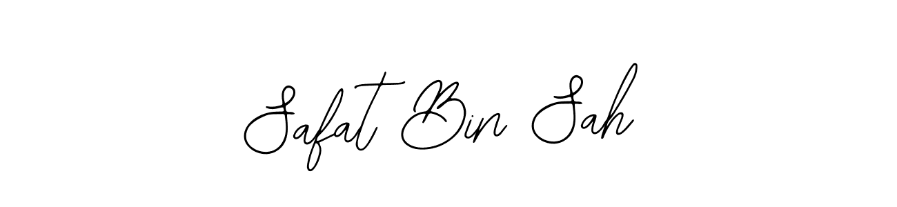 How to make Safat Bin Sah name signature. Use Bearetta-2O07w style for creating short signs online. This is the latest handwritten sign. Safat Bin Sah signature style 12 images and pictures png