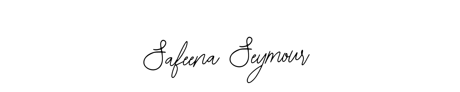 How to make Safeena Seymour name signature. Use Bearetta-2O07w style for creating short signs online. This is the latest handwritten sign. Safeena Seymour signature style 12 images and pictures png