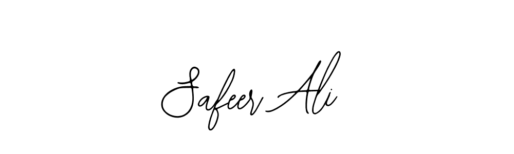 The best way (Bearetta-2O07w) to make a short signature is to pick only two or three words in your name. The name Safeer Ali include a total of six letters. For converting this name. Safeer Ali signature style 12 images and pictures png