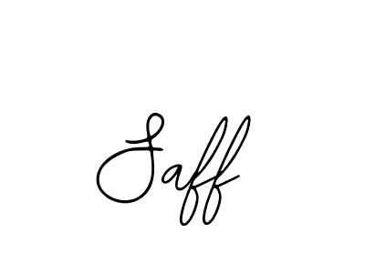 How to make Saff name signature. Use Bearetta-2O07w style for creating short signs online. This is the latest handwritten sign. Saff signature style 12 images and pictures png