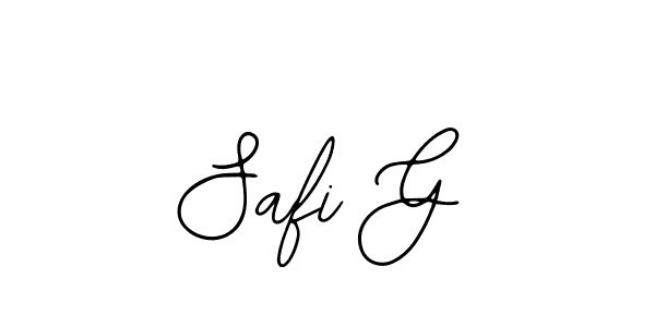 Design your own signature with our free online signature maker. With this signature software, you can create a handwritten (Bearetta-2O07w) signature for name Safi G. Safi G signature style 12 images and pictures png