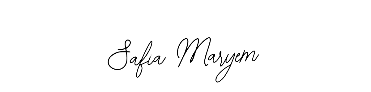 How to make Safia Maryem signature? Bearetta-2O07w is a professional autograph style. Create handwritten signature for Safia Maryem name. Safia Maryem signature style 12 images and pictures png