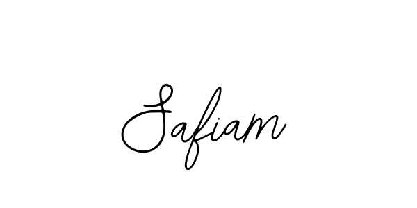 How to make Safiam name signature. Use Bearetta-2O07w style for creating short signs online. This is the latest handwritten sign. Safiam signature style 12 images and pictures png
