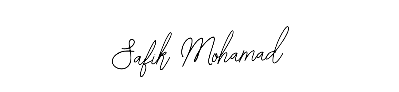 The best way (Bearetta-2O07w) to make a short signature is to pick only two or three words in your name. The name Safik Mohamad include a total of six letters. For converting this name. Safik Mohamad signature style 12 images and pictures png