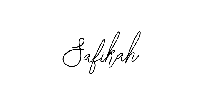 How to make Safikah name signature. Use Bearetta-2O07w style for creating short signs online. This is the latest handwritten sign. Safikah signature style 12 images and pictures png