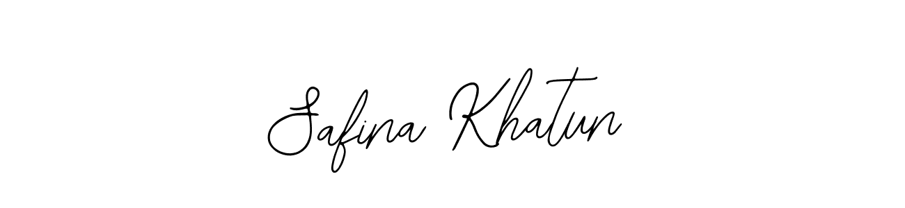 Use a signature maker to create a handwritten signature online. With this signature software, you can design (Bearetta-2O07w) your own signature for name Safina Khatun. Safina Khatun signature style 12 images and pictures png