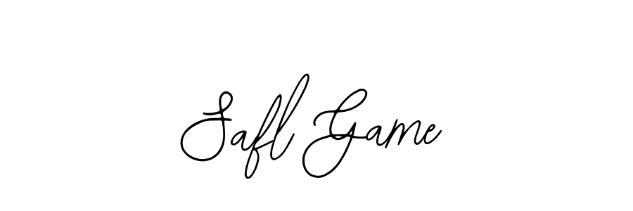 Also we have Safl Game name is the best signature style. Create professional handwritten signature collection using Bearetta-2O07w autograph style. Safl Game signature style 12 images and pictures png