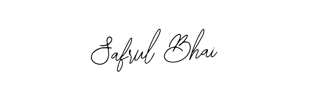 The best way (Bearetta-2O07w) to make a short signature is to pick only two or three words in your name. The name Safrul Bhai include a total of six letters. For converting this name. Safrul Bhai signature style 12 images and pictures png