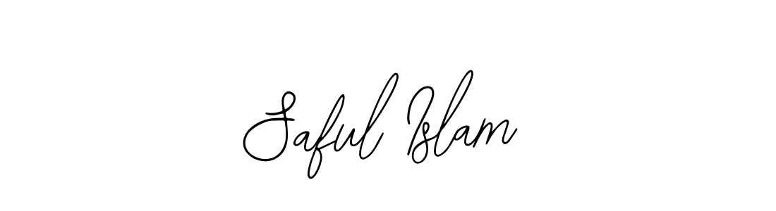 How to make Saful Islam name signature. Use Bearetta-2O07w style for creating short signs online. This is the latest handwritten sign. Saful Islam signature style 12 images and pictures png