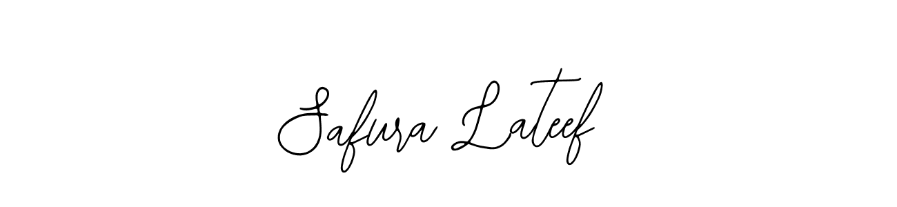 How to make Safura Lateef name signature. Use Bearetta-2O07w style for creating short signs online. This is the latest handwritten sign. Safura Lateef signature style 12 images and pictures png