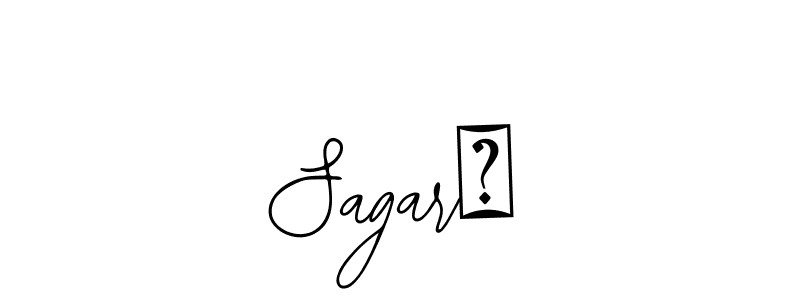 Also You can easily find your signature by using the search form. We will create Sagar♡ name handwritten signature images for you free of cost using Bearetta-2O07w sign style. Sagar♡ signature style 12 images and pictures png