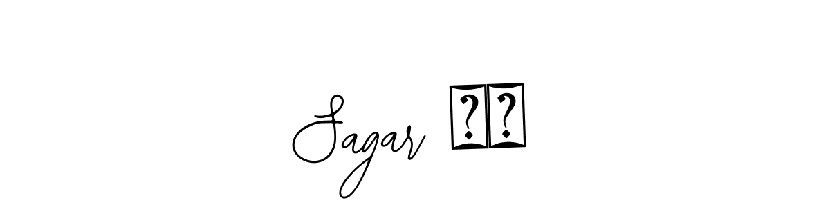 This is the best signature style for the Sagar ❤️ name. Also you like these signature font (Bearetta-2O07w). Mix name signature. Sagar ❤️ signature style 12 images and pictures png