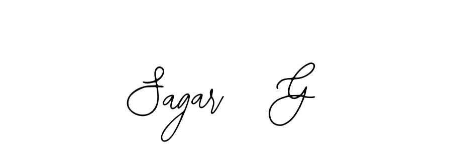 Also You can easily find your signature by using the search form. We will create Sagar   G name handwritten signature images for you free of cost using Bearetta-2O07w sign style. Sagar   G signature style 12 images and pictures png