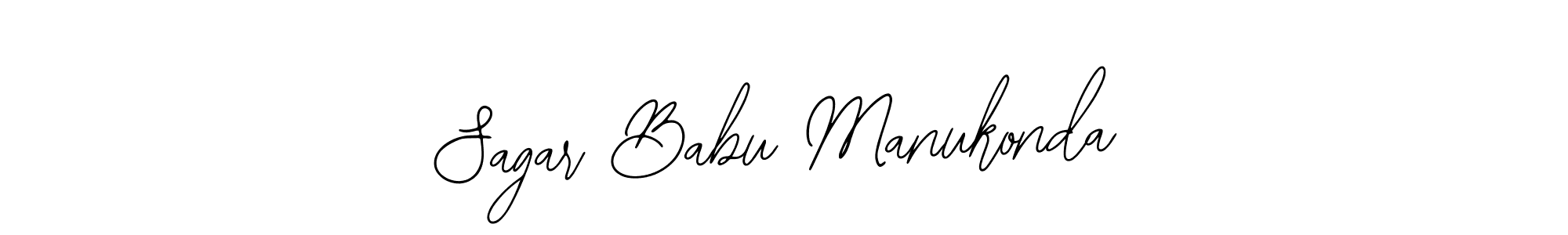 Create a beautiful signature design for name Sagar Babu Manukonda. With this signature (Bearetta-2O07w) fonts, you can make a handwritten signature for free. Sagar Babu Manukonda signature style 12 images and pictures png