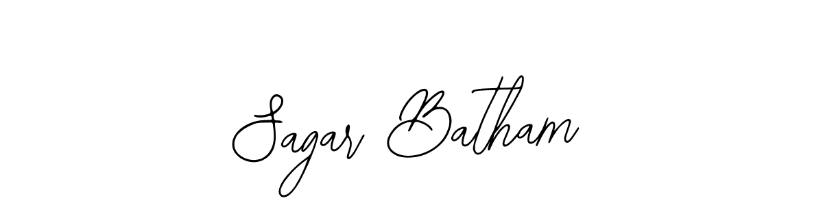 You should practise on your own different ways (Bearetta-2O07w) to write your name (Sagar Batham) in signature. don't let someone else do it for you. Sagar Batham signature style 12 images and pictures png