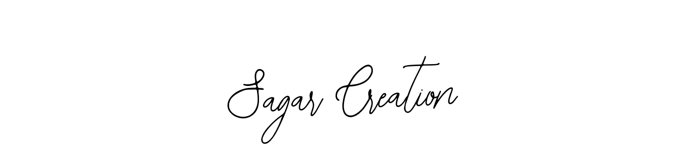 Use a signature maker to create a handwritten signature online. With this signature software, you can design (Bearetta-2O07w) your own signature for name Sagar Creation. Sagar Creation signature style 12 images and pictures png