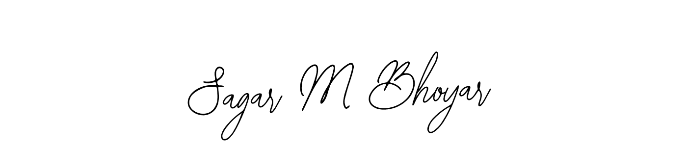 Make a beautiful signature design for name Sagar M Bhoyar. Use this online signature maker to create a handwritten signature for free. Sagar M Bhoyar signature style 12 images and pictures png