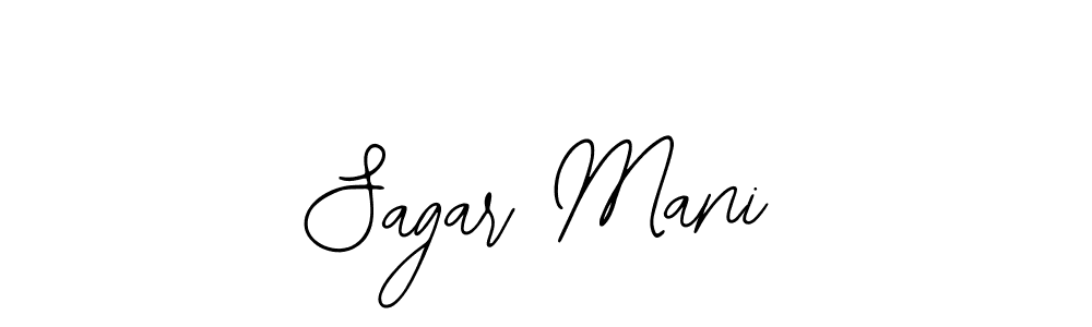 Make a beautiful signature design for name Sagar Mani. Use this online signature maker to create a handwritten signature for free. Sagar Mani signature style 12 images and pictures png