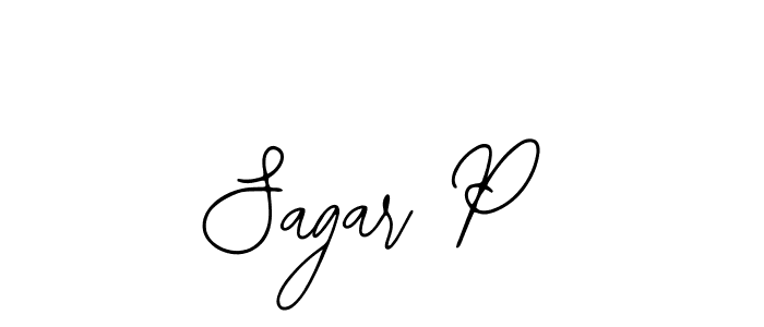 How to Draw Sagar P signature style? Bearetta-2O07w is a latest design signature styles for name Sagar P. Sagar P signature style 12 images and pictures png