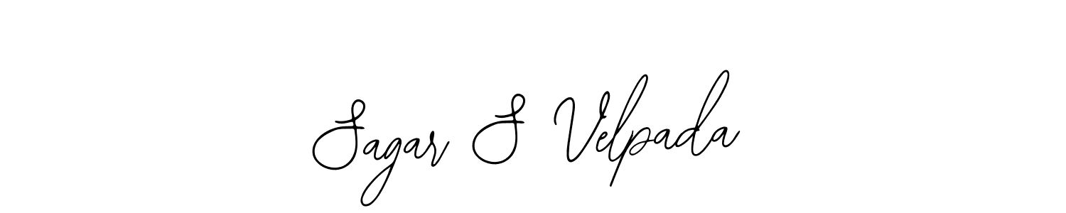 How to make Sagar S Velpada signature? Bearetta-2O07w is a professional autograph style. Create handwritten signature for Sagar S Velpada name. Sagar S Velpada signature style 12 images and pictures png