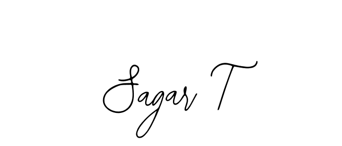 Make a beautiful signature design for name Sagar T. Use this online signature maker to create a handwritten signature for free. Sagar T signature style 12 images and pictures png
