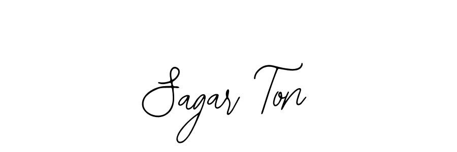 This is the best signature style for the Sagar Ton name. Also you like these signature font (Bearetta-2O07w). Mix name signature. Sagar Ton signature style 12 images and pictures png
