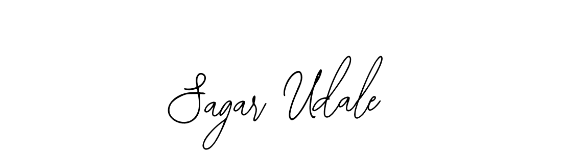 How to make Sagar Udale name signature. Use Bearetta-2O07w style for creating short signs online. This is the latest handwritten sign. Sagar Udale signature style 12 images and pictures png