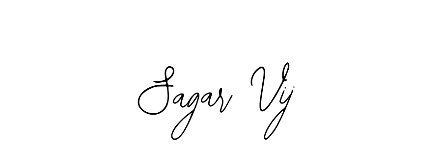 Bearetta-2O07w is a professional signature style that is perfect for those who want to add a touch of class to their signature. It is also a great choice for those who want to make their signature more unique. Get Sagar Vij name to fancy signature for free. Sagar Vij signature style 12 images and pictures png