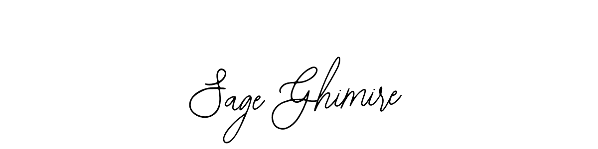 How to make Sage Ghimire name signature. Use Bearetta-2O07w style for creating short signs online. This is the latest handwritten sign. Sage Ghimire signature style 12 images and pictures png