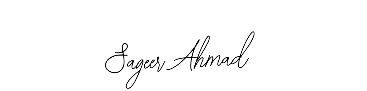 if you are searching for the best signature style for your name Sageer Ahmad. so please give up your signature search. here we have designed multiple signature styles  using Bearetta-2O07w. Sageer Ahmad signature style 12 images and pictures png