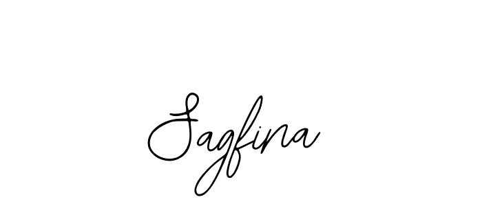 Design your own signature with our free online signature maker. With this signature software, you can create a handwritten (Bearetta-2O07w) signature for name Sagfina. Sagfina signature style 12 images and pictures png