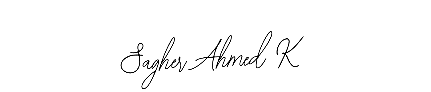 Make a beautiful signature design for name Sagher Ahmed K. Use this online signature maker to create a handwritten signature for free. Sagher Ahmed K signature style 12 images and pictures png