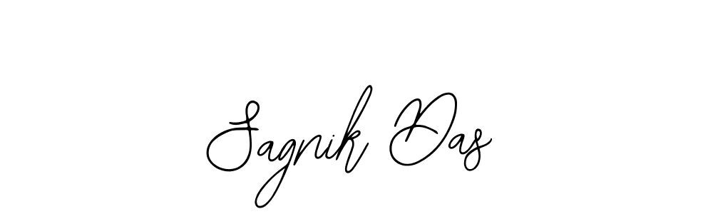 How to make Sagnik Das name signature. Use Bearetta-2O07w style for creating short signs online. This is the latest handwritten sign. Sagnik Das signature style 12 images and pictures png