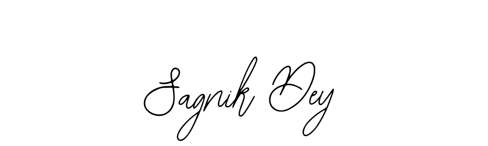 You should practise on your own different ways (Bearetta-2O07w) to write your name (Sagnik Dey) in signature. don't let someone else do it for you. Sagnik Dey signature style 12 images and pictures png