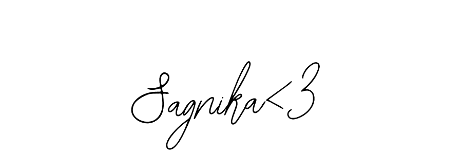 The best way (Bearetta-2O07w) to make a short signature is to pick only two or three words in your name. The name Sagnika<3 include a total of six letters. For converting this name. Sagnika<3 signature style 12 images and pictures png