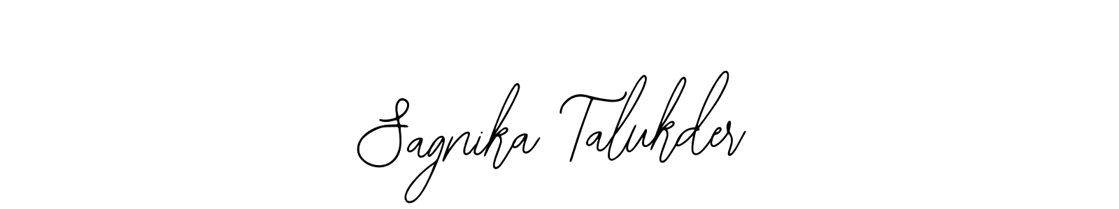 How to make Sagnika Talukder name signature. Use Bearetta-2O07w style for creating short signs online. This is the latest handwritten sign. Sagnika Talukder signature style 12 images and pictures png