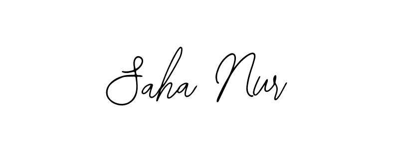How to make Saha Nur signature? Bearetta-2O07w is a professional autograph style. Create handwritten signature for Saha Nur name. Saha Nur signature style 12 images and pictures png