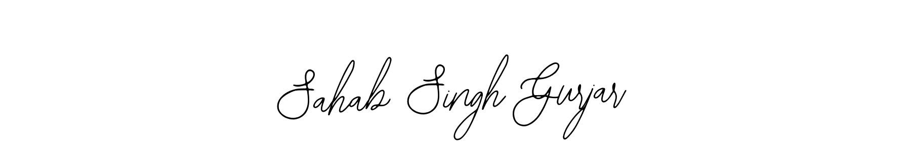 Also we have Sahab Singh Gurjar name is the best signature style. Create professional handwritten signature collection using Bearetta-2O07w autograph style. Sahab Singh Gurjar signature style 12 images and pictures png