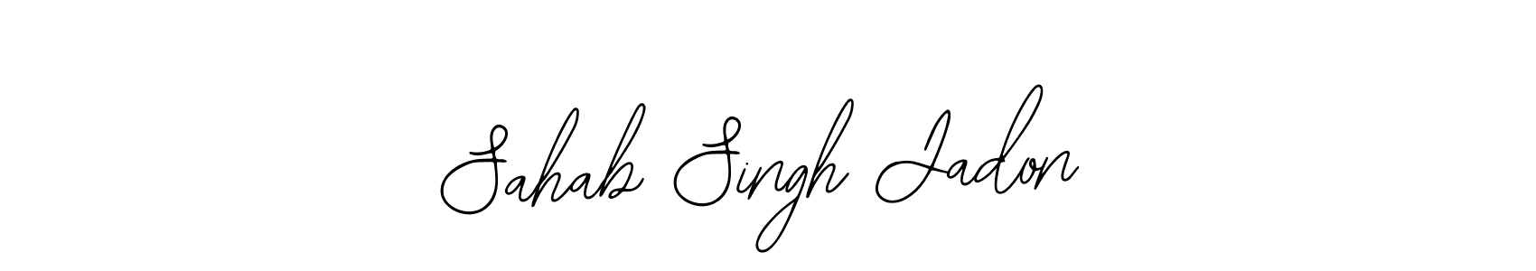 Make a beautiful signature design for name Sahab Singh Jadon. With this signature (Bearetta-2O07w) style, you can create a handwritten signature for free. Sahab Singh Jadon signature style 12 images and pictures png