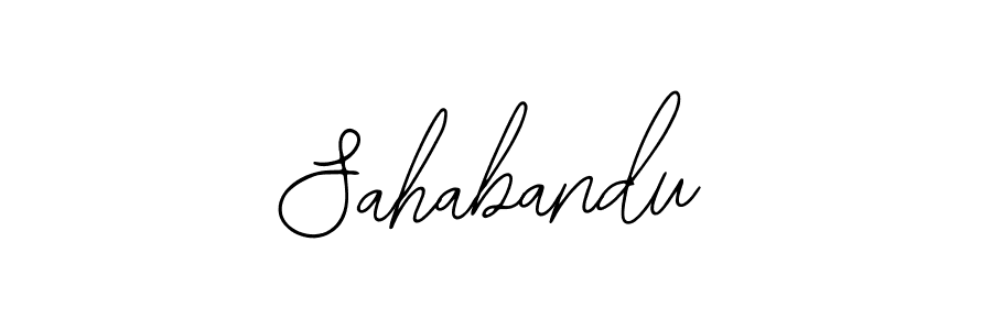 You should practise on your own different ways (Bearetta-2O07w) to write your name (Sahabandu) in signature. don't let someone else do it for you. Sahabandu signature style 12 images and pictures png
