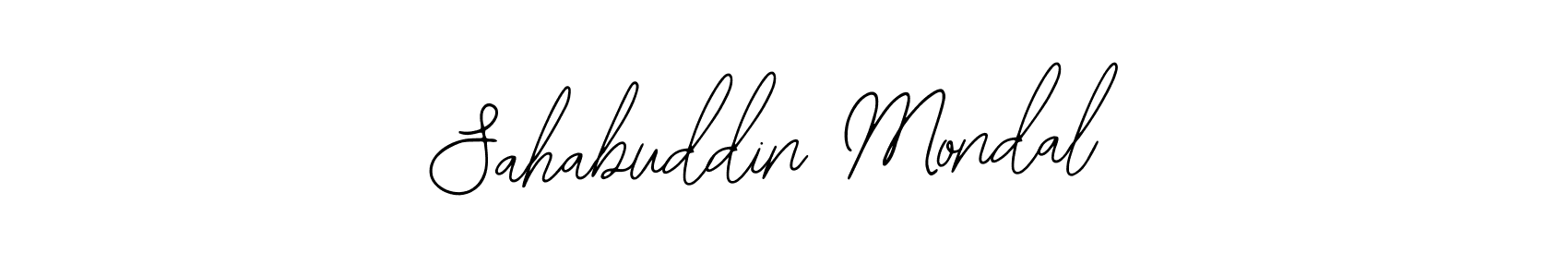 The best way (Bearetta-2O07w) to make a short signature is to pick only two or three words in your name. The name Sahabuddin Mondal include a total of six letters. For converting this name. Sahabuddin Mondal signature style 12 images and pictures png