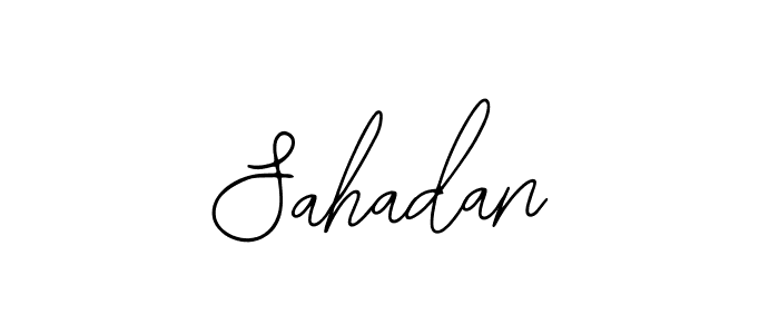 The best way (Bearetta-2O07w) to make a short signature is to pick only two or three words in your name. The name Sahadan include a total of six letters. For converting this name. Sahadan signature style 12 images and pictures png