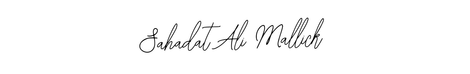 Design your own signature with our free online signature maker. With this signature software, you can create a handwritten (Bearetta-2O07w) signature for name Sahadat Ali Mallick. Sahadat Ali Mallick signature style 12 images and pictures png