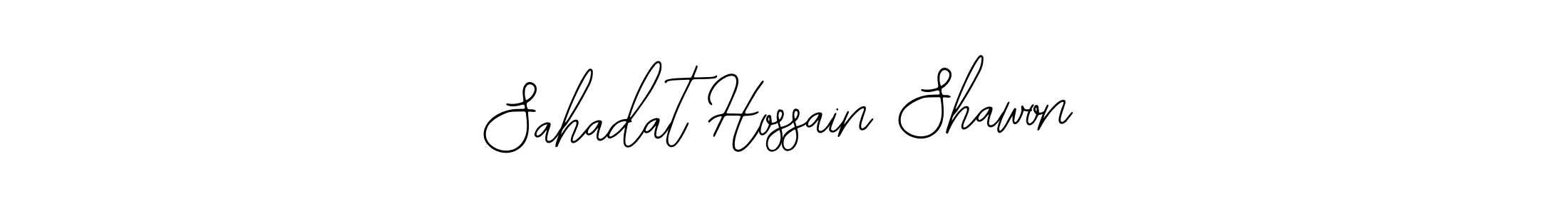 Use a signature maker to create a handwritten signature online. With this signature software, you can design (Bearetta-2O07w) your own signature for name Sahadat Hossain Shawon. Sahadat Hossain Shawon signature style 12 images and pictures png