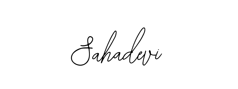 How to make Sahadevi name signature. Use Bearetta-2O07w style for creating short signs online. This is the latest handwritten sign. Sahadevi signature style 12 images and pictures png