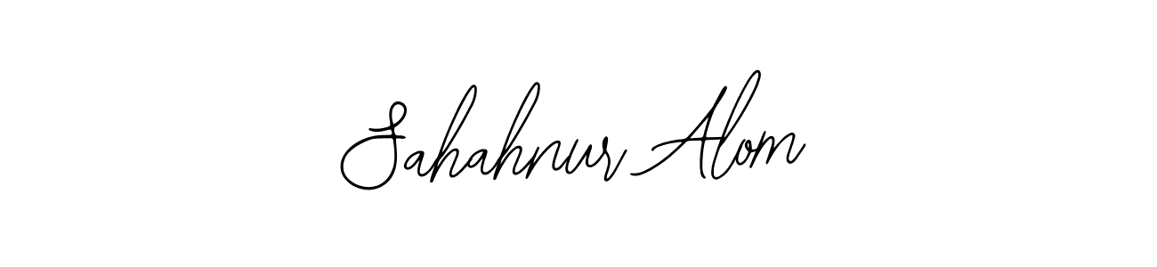 You should practise on your own different ways (Bearetta-2O07w) to write your name (Sahahnur Alom) in signature. don't let someone else do it for you. Sahahnur Alom signature style 12 images and pictures png